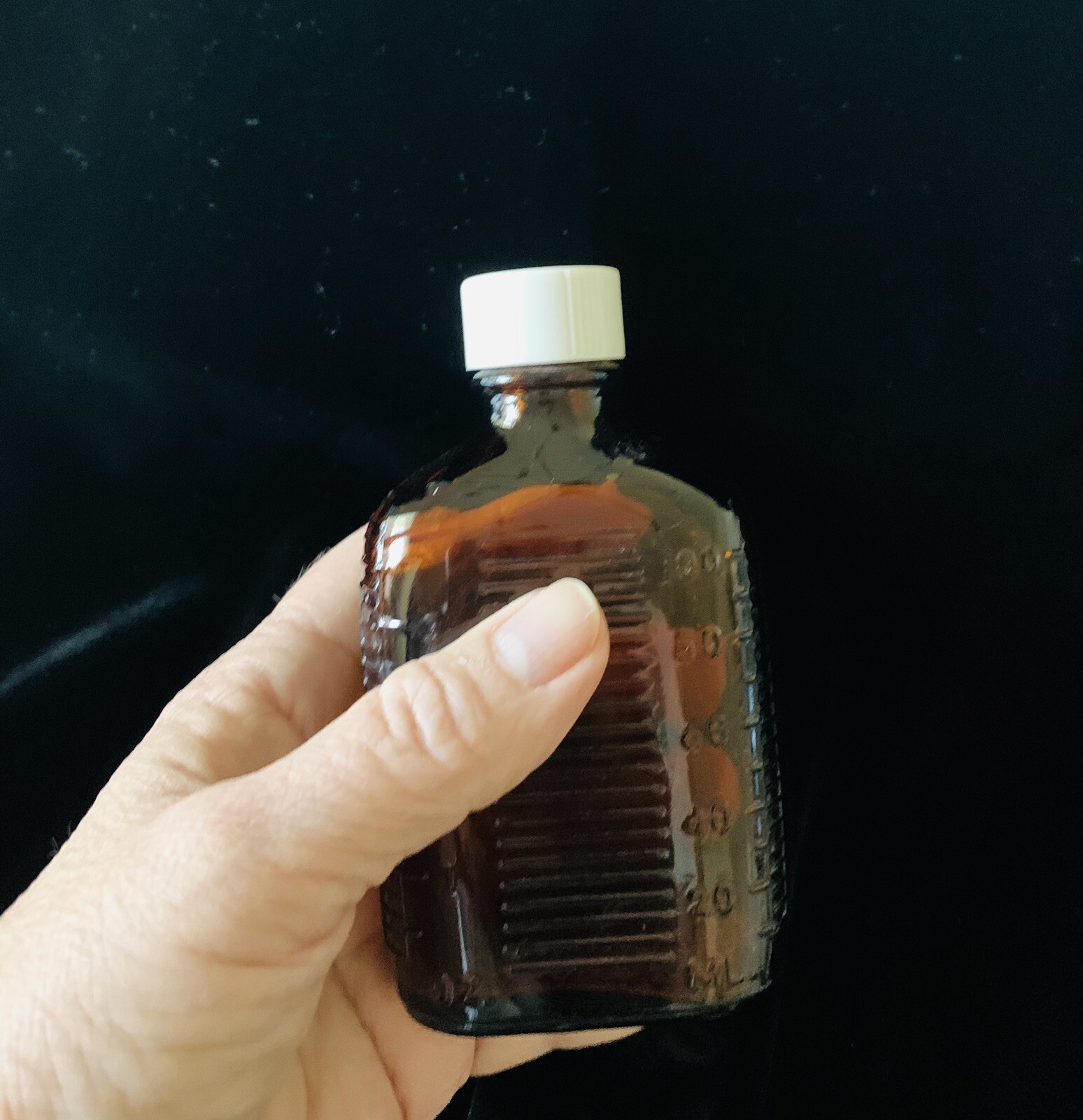 Lot Of 5 Imperfect Clear & Brown Apothecary Glass Bottle Pharmacy Meds 2.5-4.5”