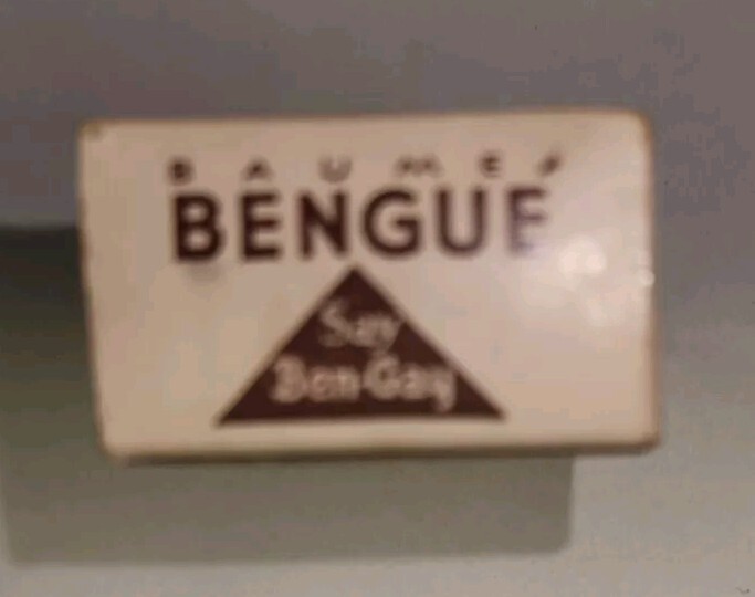 Vintage Baume Bengue “Ben-Gay” Tube in Original Box With Paperwork 1930s