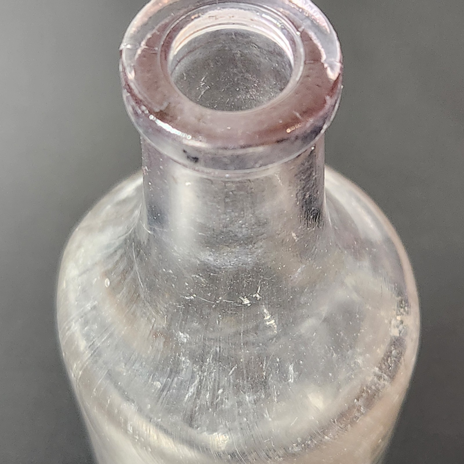 VTG Clear Glass Pharmaceutical Medicine Bottle Pharmacy “CONTENTS 3 FLD OZS”