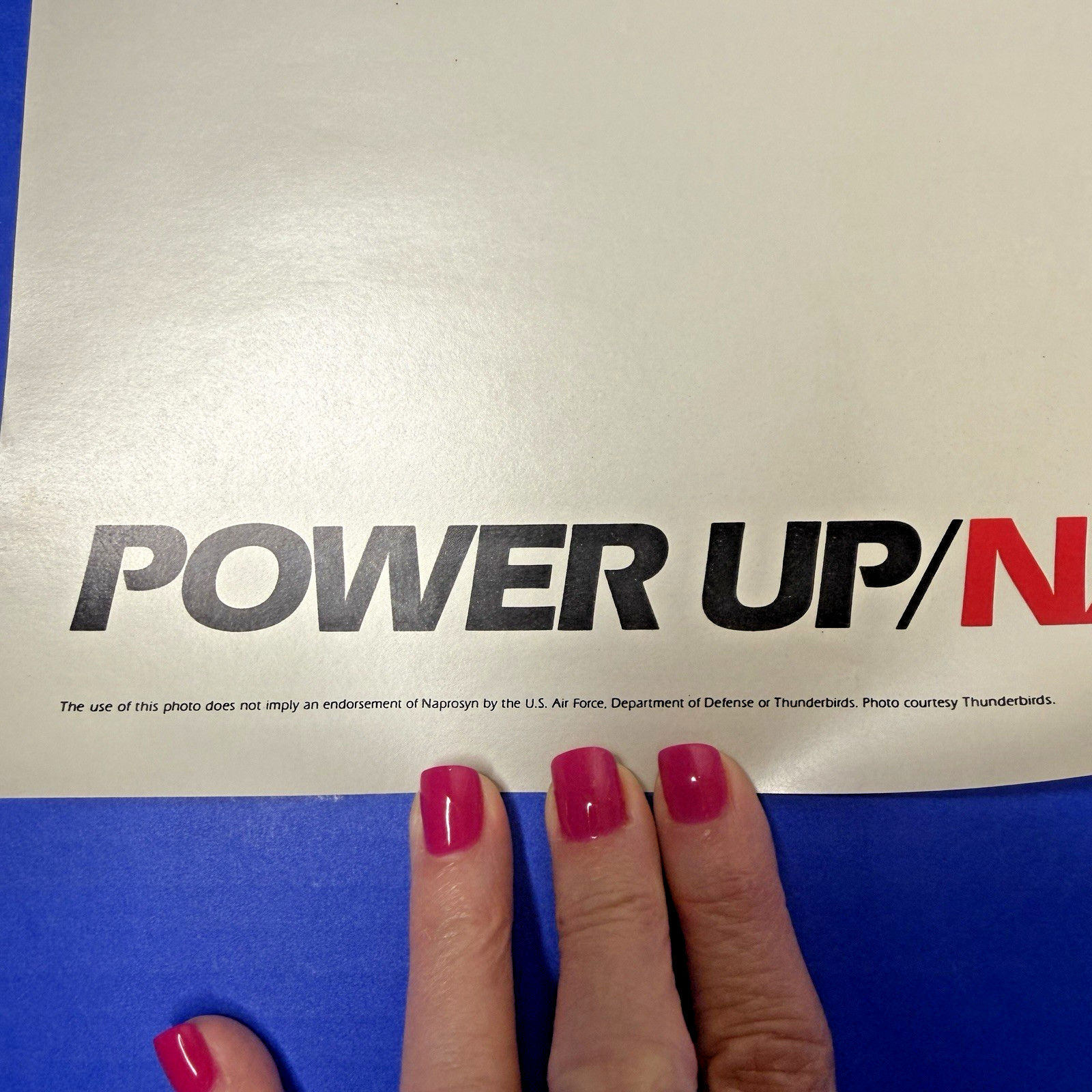 Naproxen Poster Air Force Thunderbirds Drug Rep Ad Promo Pharma Marketing 1981