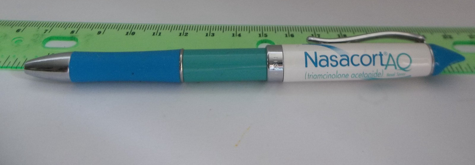 NASACORT AQ Promotional Pen Metal Medium Weight w/Rubberized Grip – Pen Writes