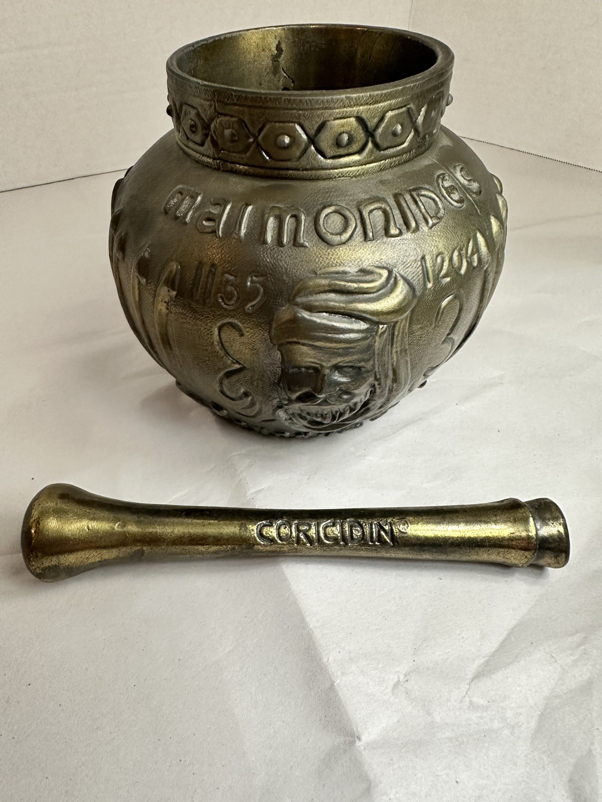 Vintage Coricidin RX Mortar & Pestle Collectable