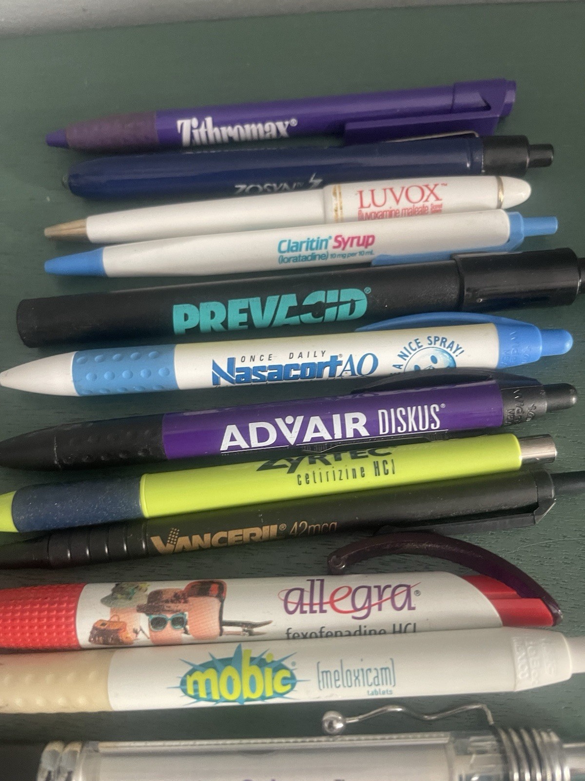 Pharmaceutical Drug Rep Pens Lot Of 13 Claritin Allegra Zyrtec Mobic Untested