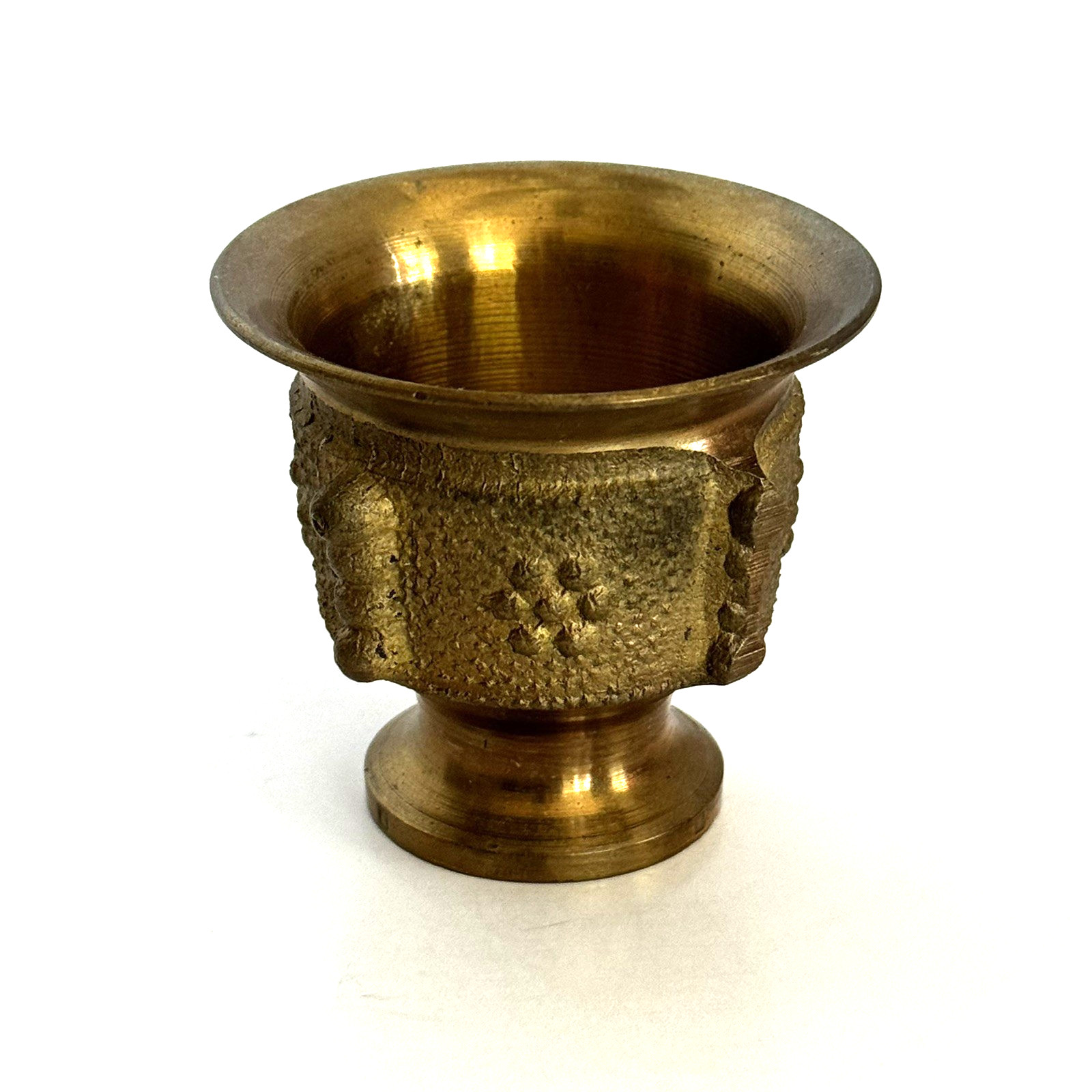Vintage Cast Brass Small Pharmaceutical Mortar Bowl Apothecary Cup