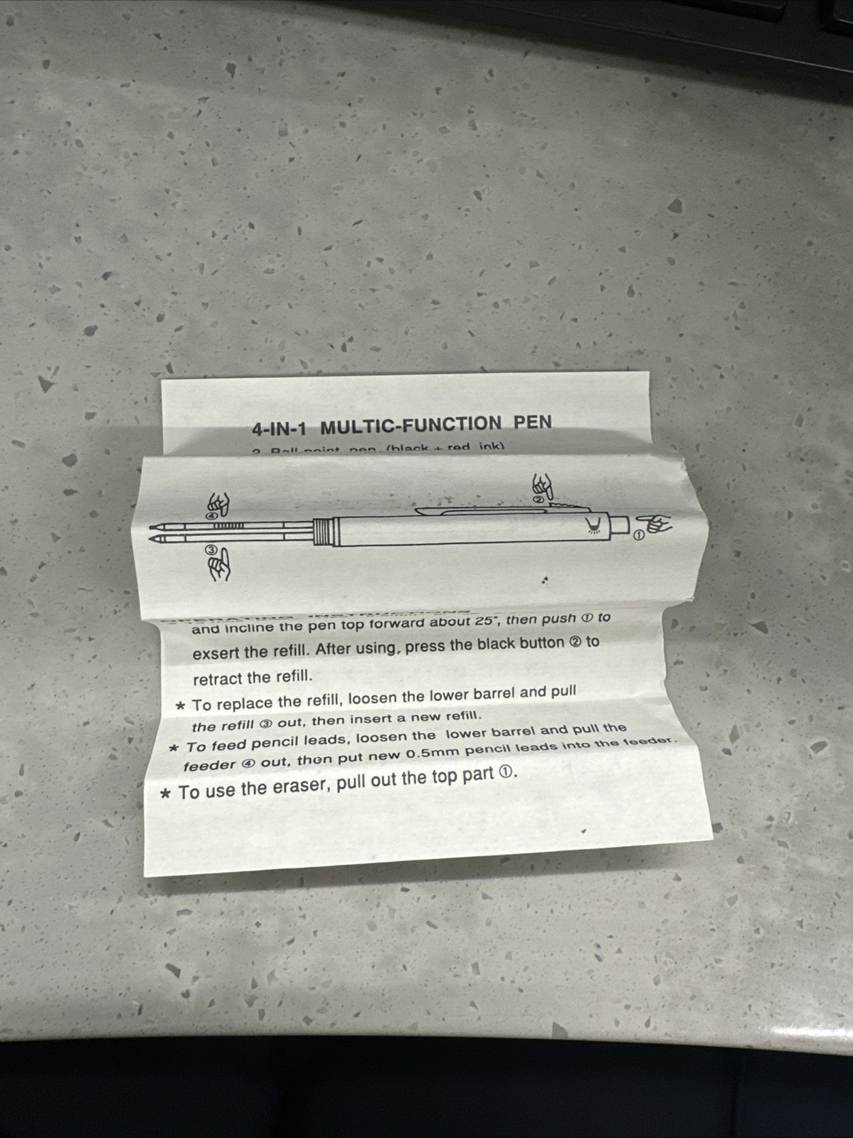 Vintage Pharmaceutical 4-in-1 Promo Pen – Pencil Works – Medical Rep Collectible