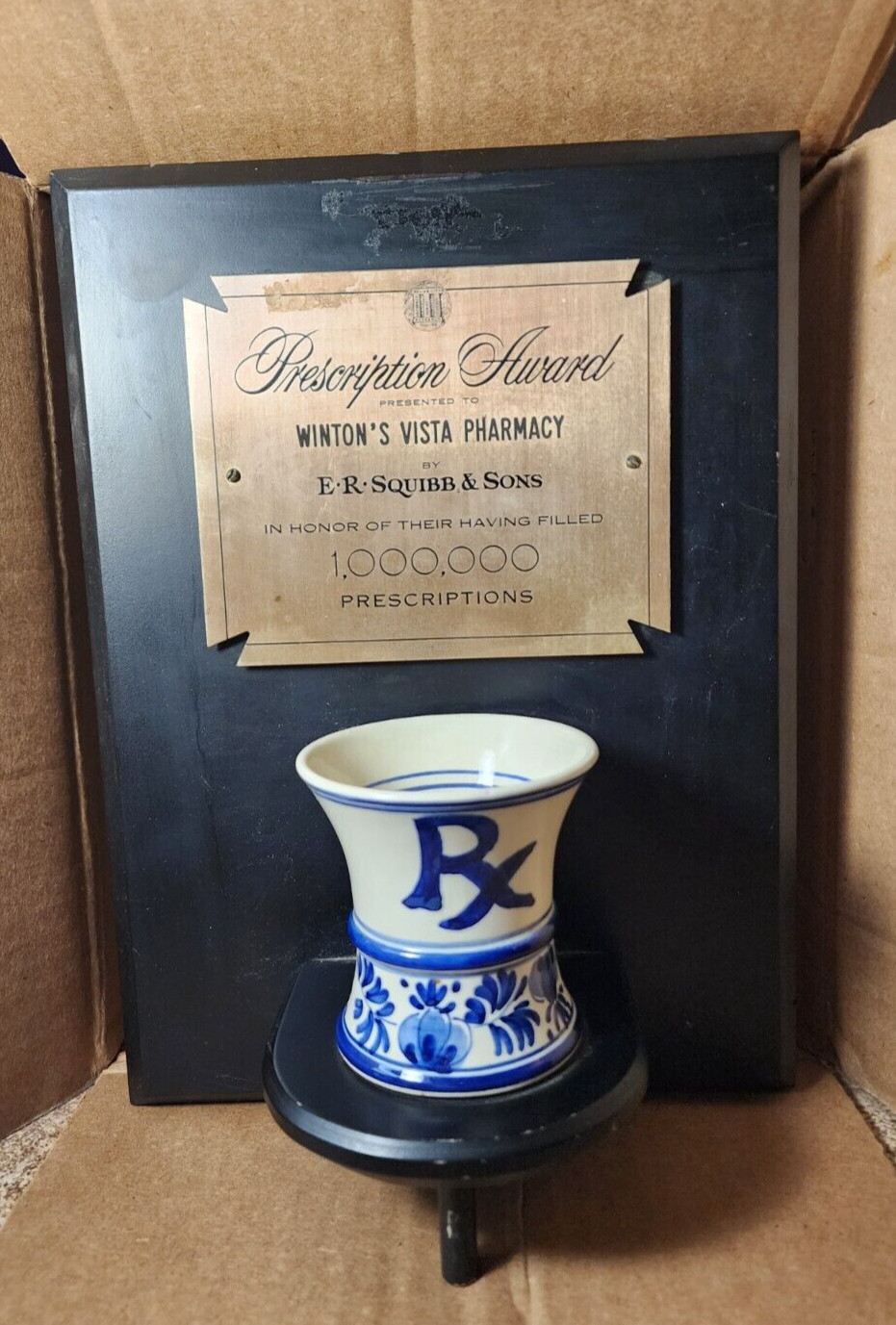 Vtg Prescription Award 1 Million Prescriptions by Winton’s Vista Pharmacy