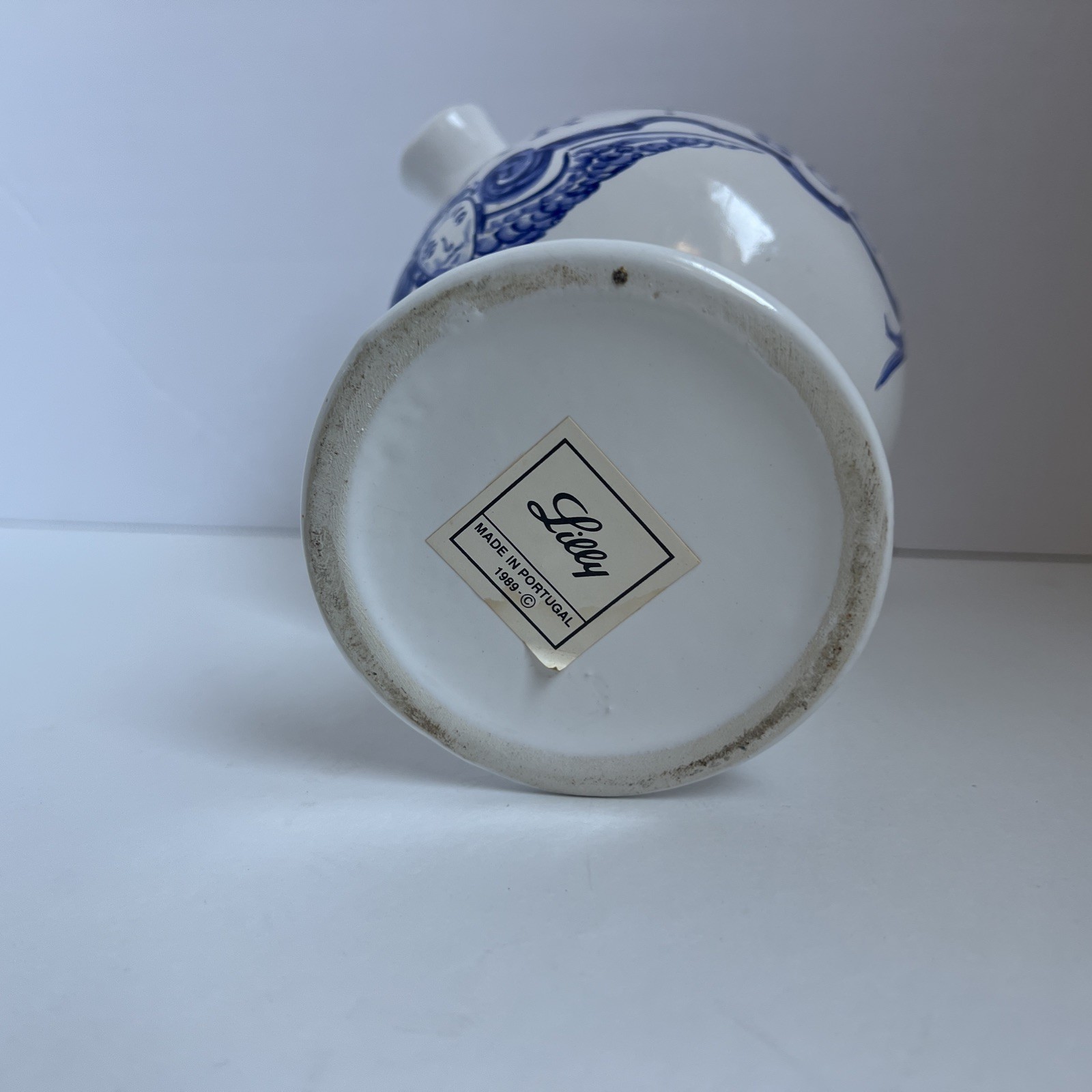 1989 APOTHECARY JAR ~SYR ROSAR SOL~ REPRODUCTION by LILLY PORTUGAL 7.5”