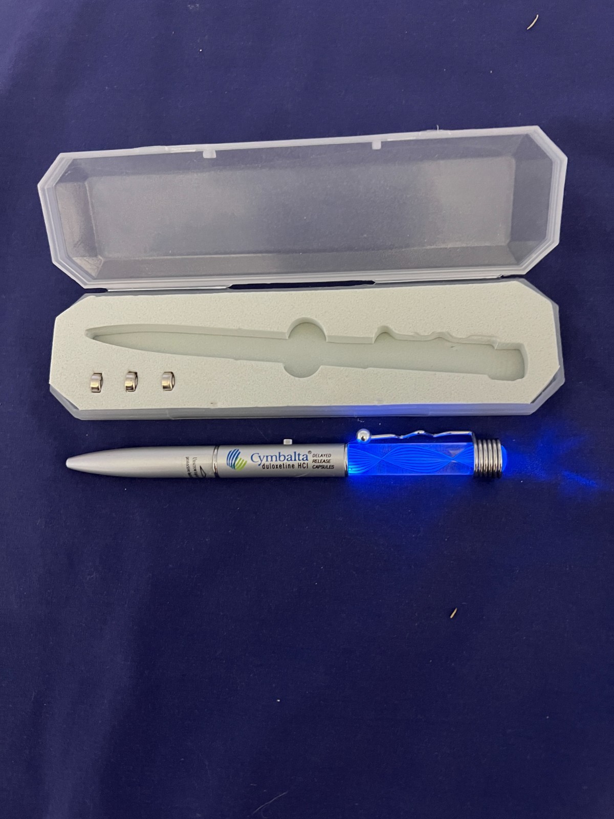 Pharmaceutical Light up Two Color Cymbalta Pen with Three Batteries-Works