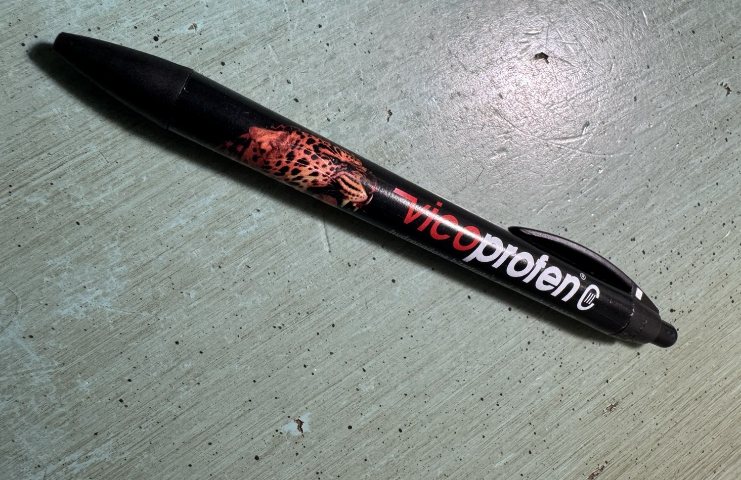 VICOPROFEN Hydrocodone PEN: Black/Orange/Tiger – Plastic -Pharmaceutical Promo
