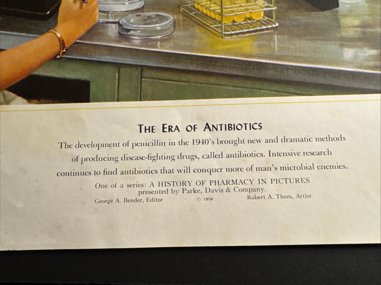A HISTORY OF PHARMACY IN PICTURES 1954 PRINT Great Gift For Doctor 22″×18″