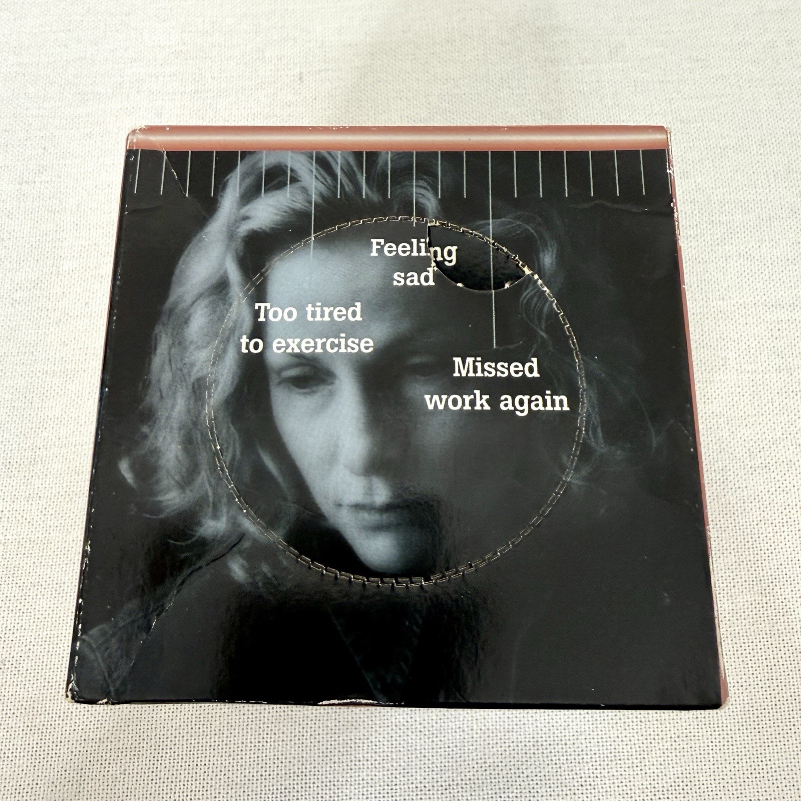 Vintage Lexapro Drug Rep Pharmaceutical Advertising Tissue Box Holder Promo 2003