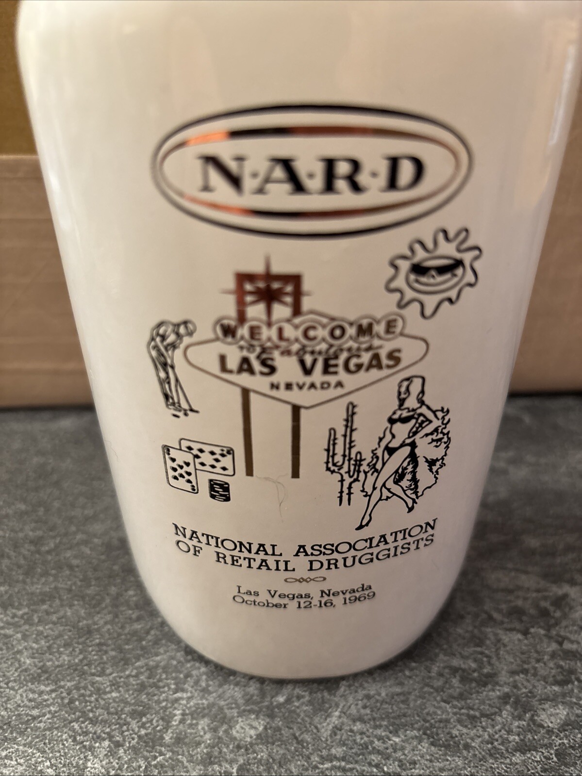 National Association Of Retail Druggists 1969 NARD Vintage Bottle Las Vegas #B
