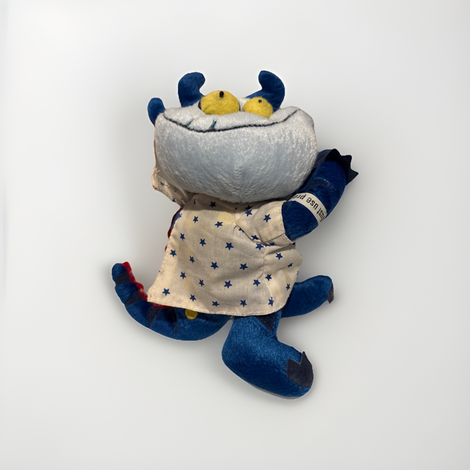 Early 2000s Protonix Plush Dragon Drug Rep Pharmaceutical Advertising Toy 6”