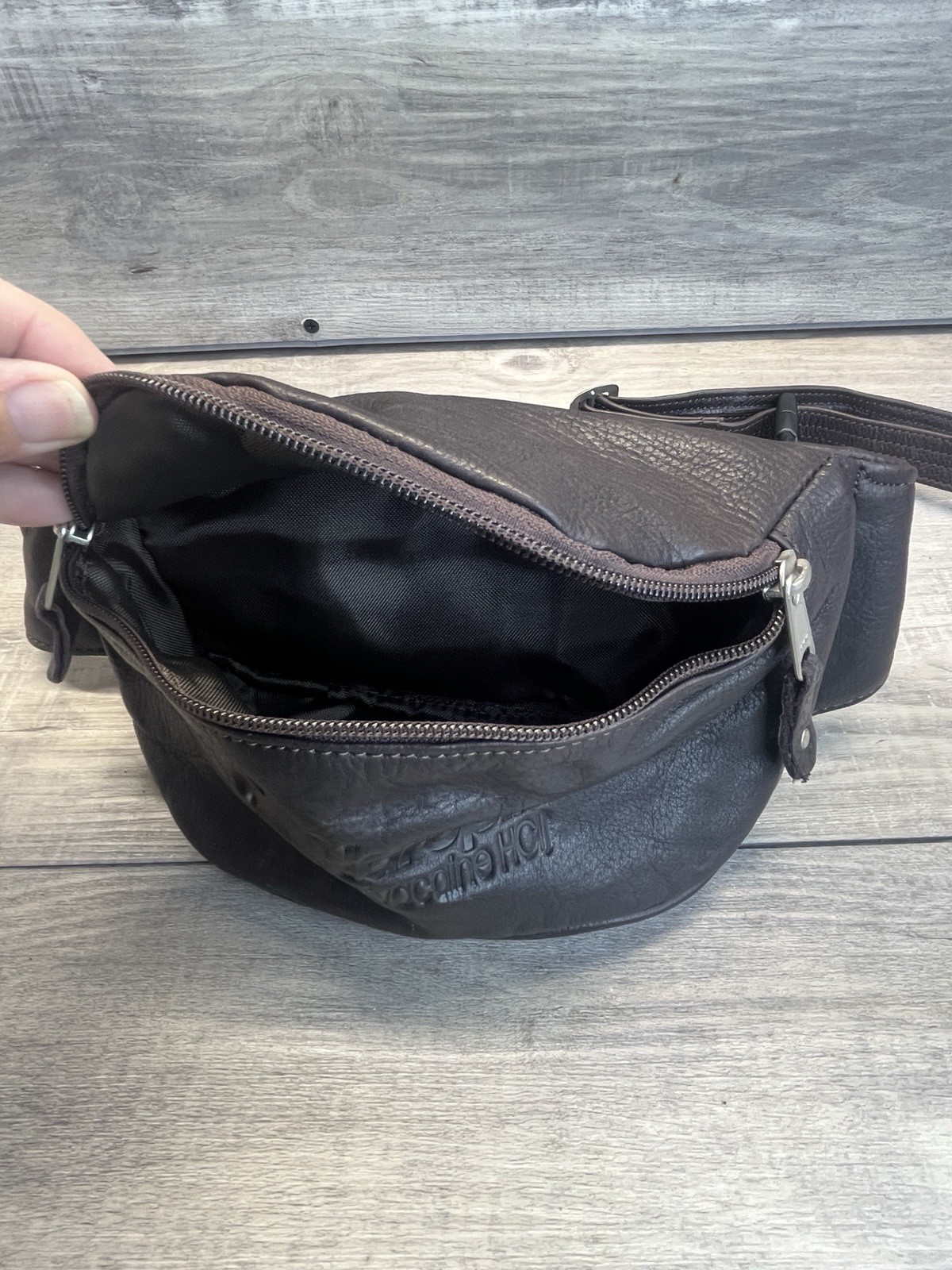 NAROPIN Leather Fanny Pack Drug Pharmaceutical Rep Promo Advertising Canyon
