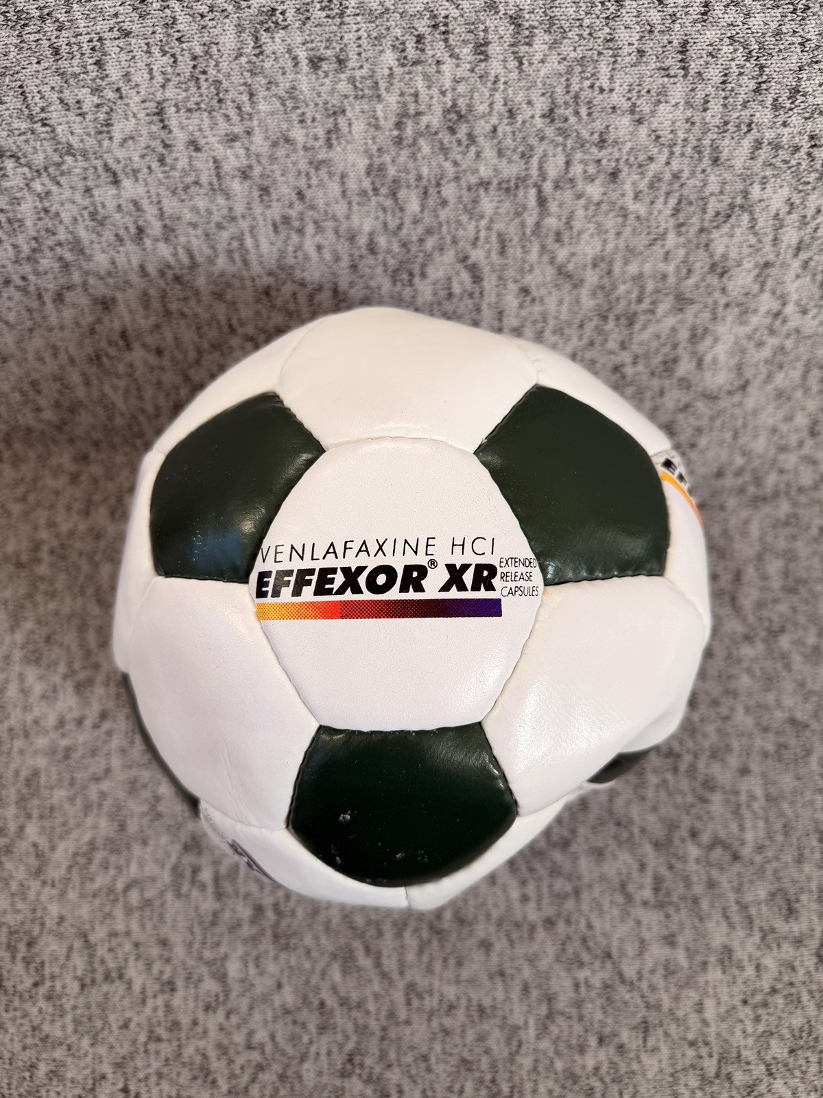 Rare Venlafaxine Effexor XR Soccer Ball Drug Rep Pharmaceutical Advertising READ