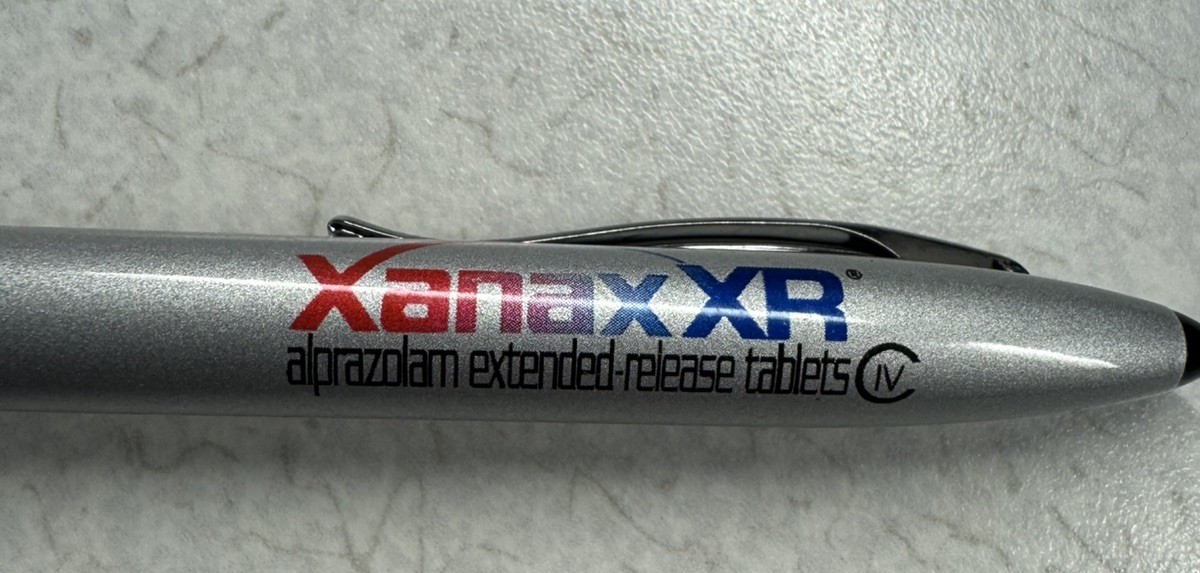 XANAX XR Alprazolam PEN: Silver- Metal – Ball Point-Pharmaceutical Promo