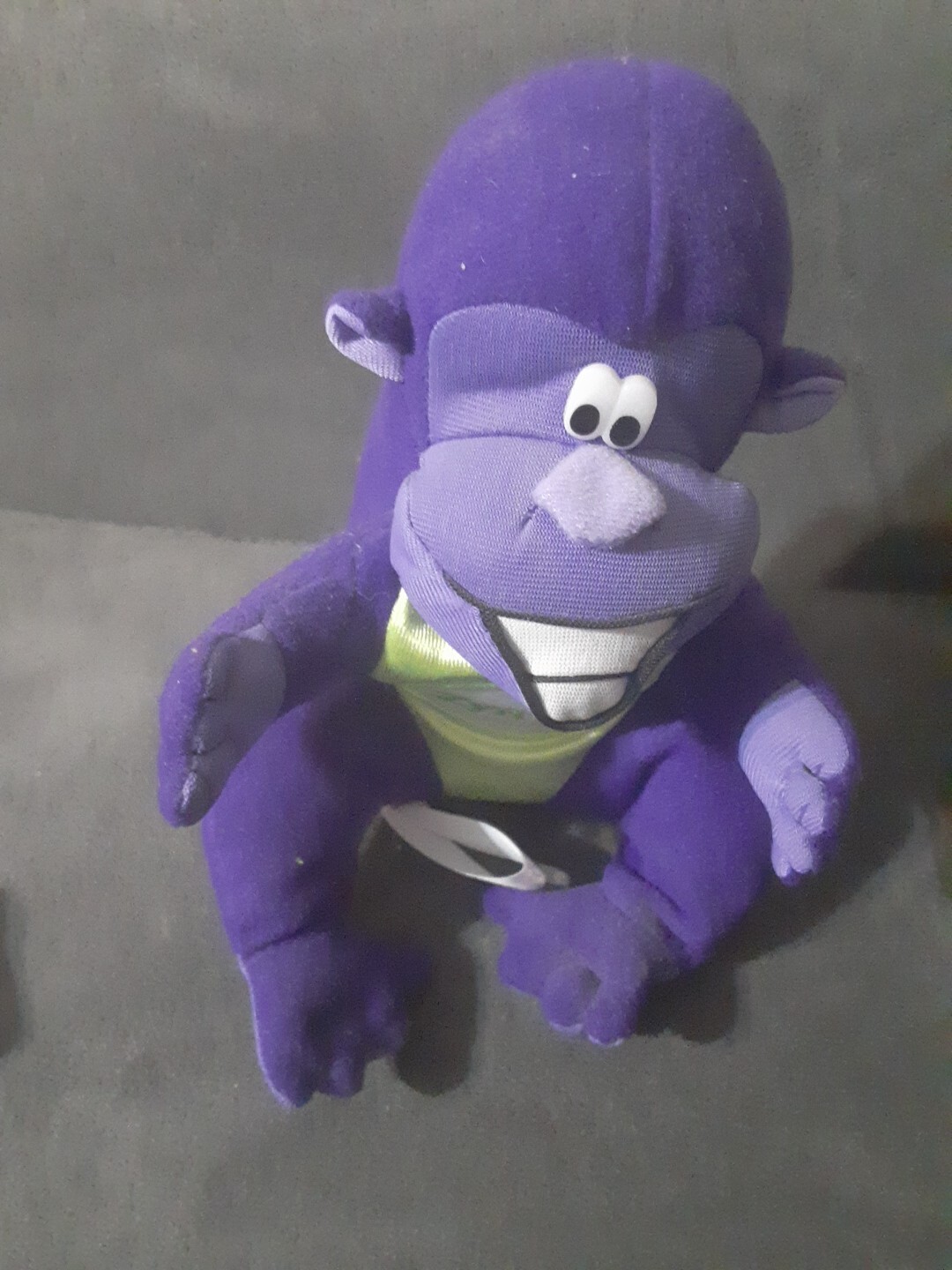 ZYRTEC Purple Plush Gorilla Monkey Stuffed Toy Pharmaceutical Advertisement