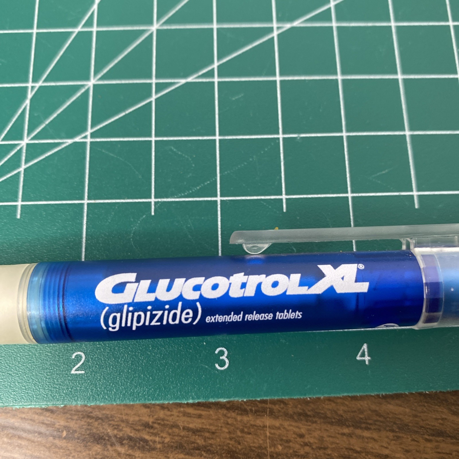 Glucotrol XL Plastic Rubber Grip Drug Rep Pen Pharmaceutical Pharma
