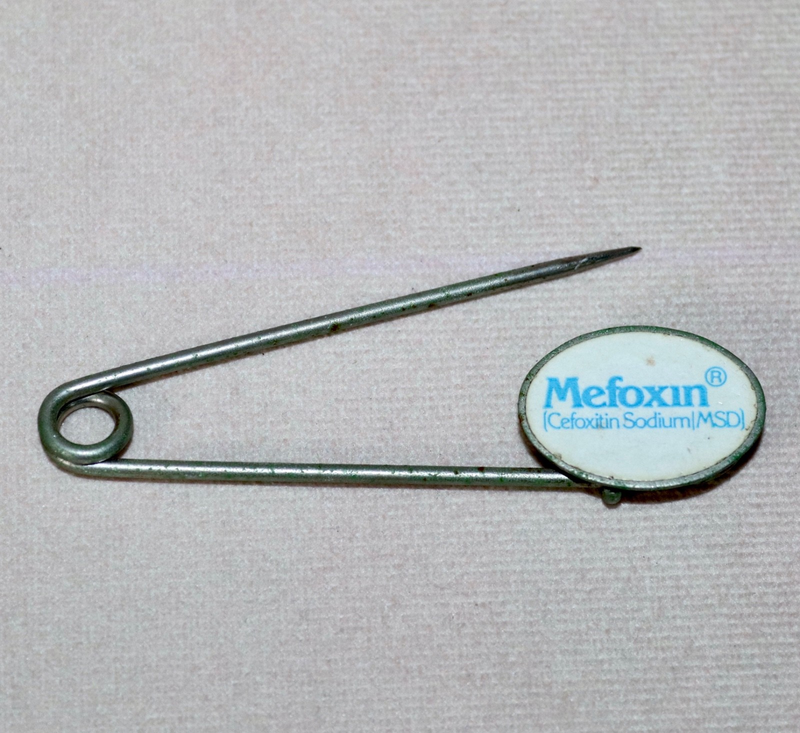 MERCK Drug ~ Mefoxin®️ ~ Pharmaceutical Rep 3” Promotional Advertising Pin
