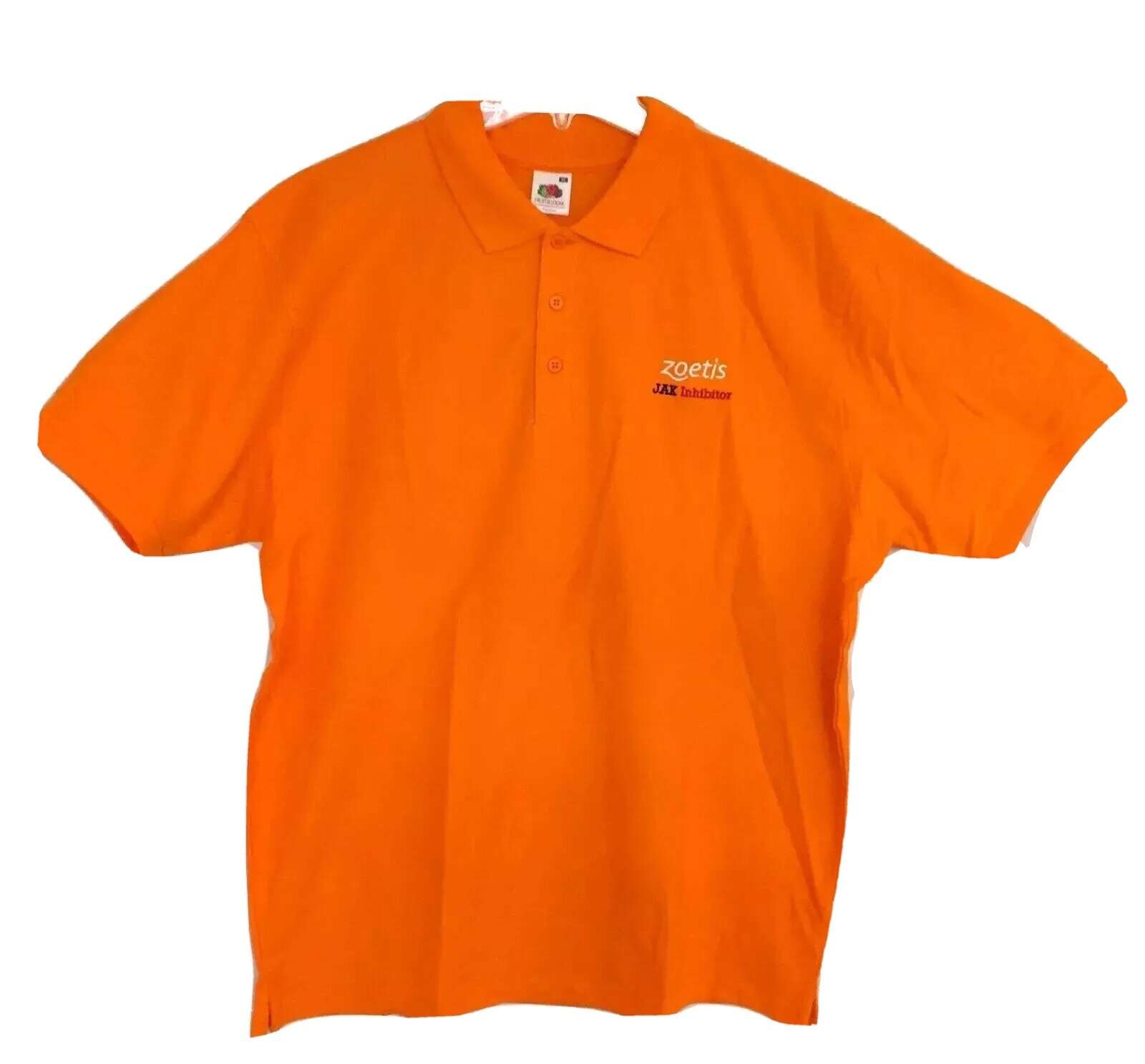 ZOETIS Collectible Orange Golf Shirt – Size XL Short Sleeves