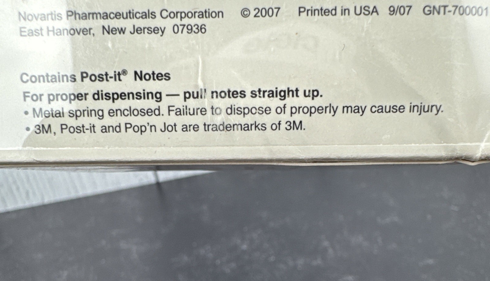 Vintage Zaditor GenTeal Sticky Note Pad Pharma Drug Rep Promo Post-it 3×3 NEW
