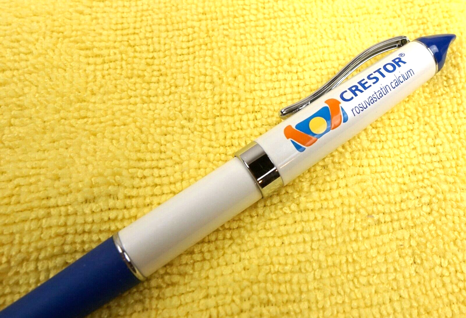 Crestor Drug Rep Pen Pharmaceutical Promotional Advertising Promo Pharma Blue