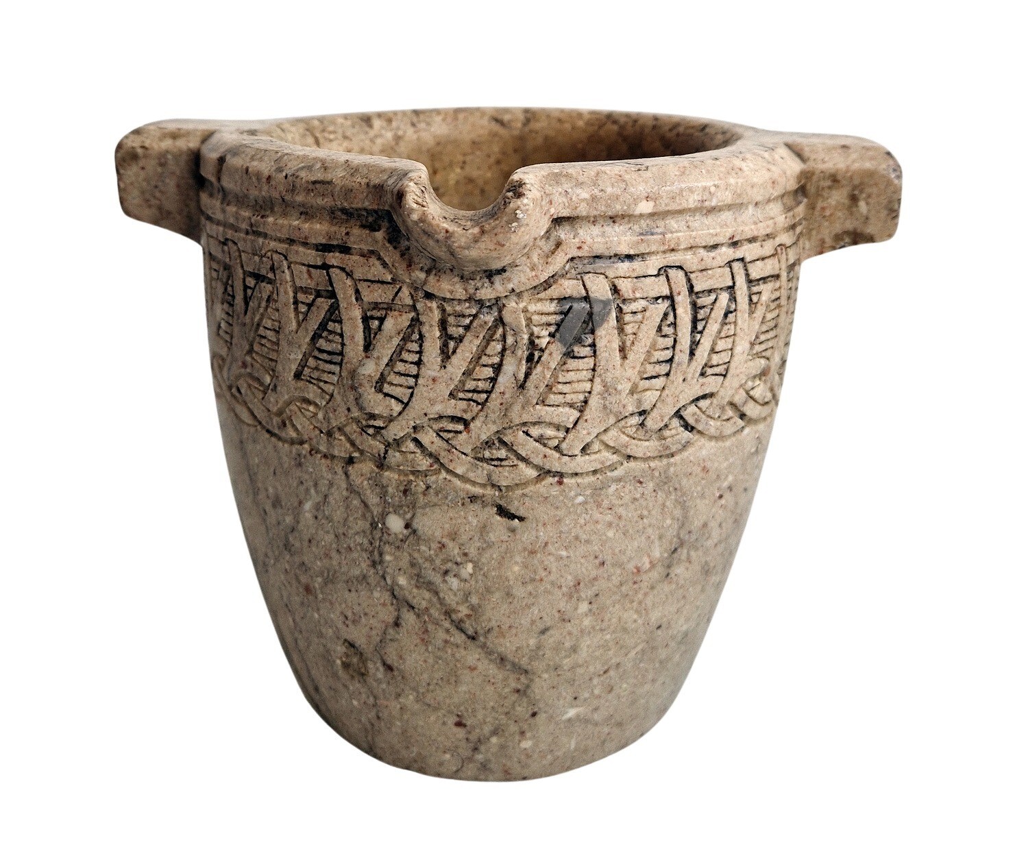 Art Nouveau Stone Mortar with Pestle around 1900 (# 17414)