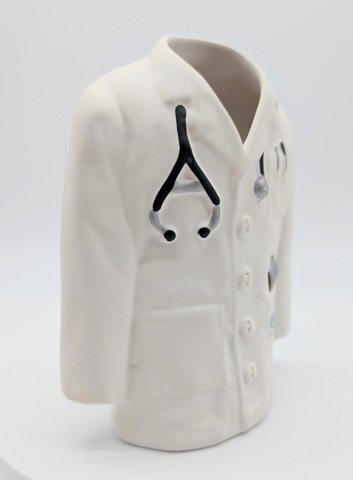 Pepsid Advertising Lab Doctor Coat Pencil Pen Holder Cup Ceramic GI Acid Reflux