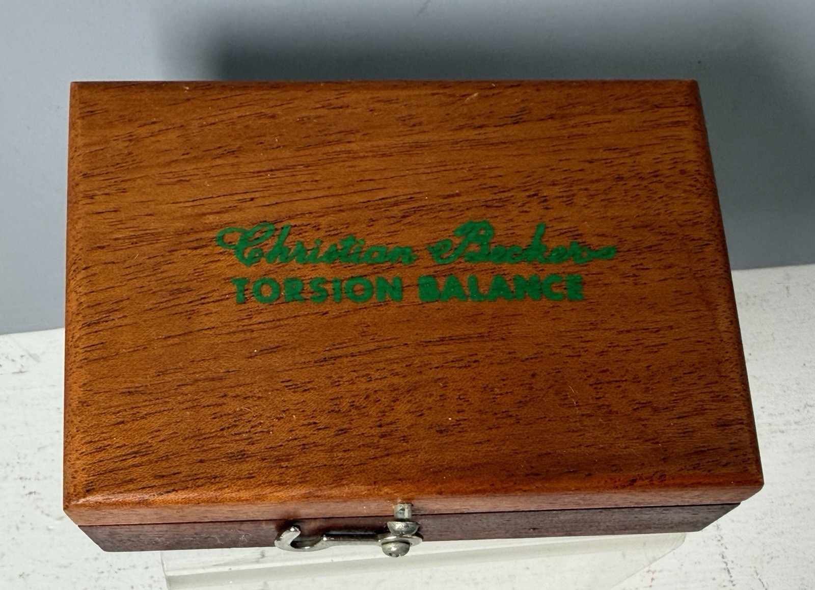 Vintage Christian Backers Torsion Balance Apothecary Pharmacy Gold Scale Weights