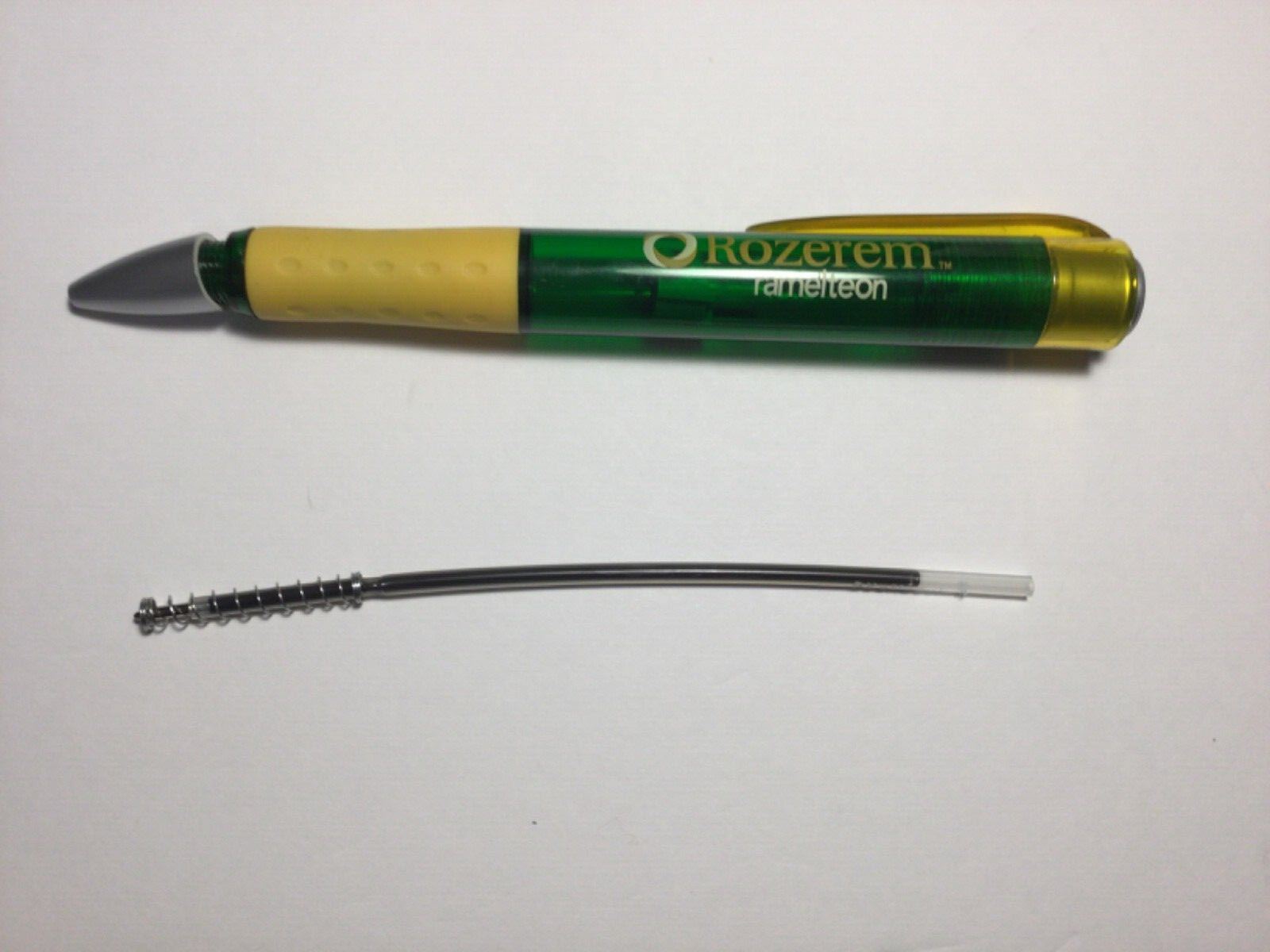 Rozerem Drug Rep Pen Oversized Plastic Pen Rubber Grip Brand New