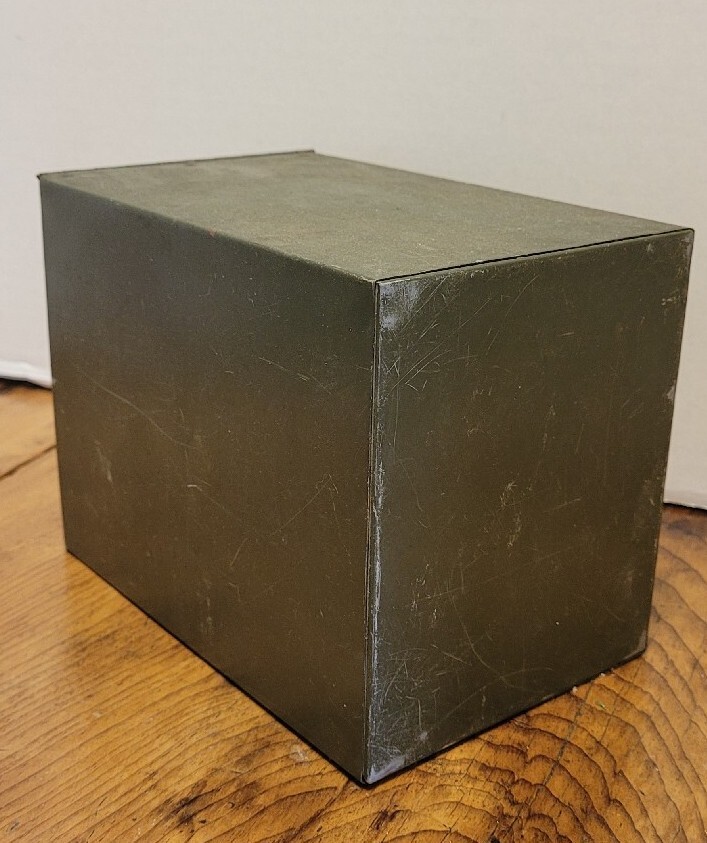 Vintage Phillips Prescription Metal File Box Columbia Drug Co