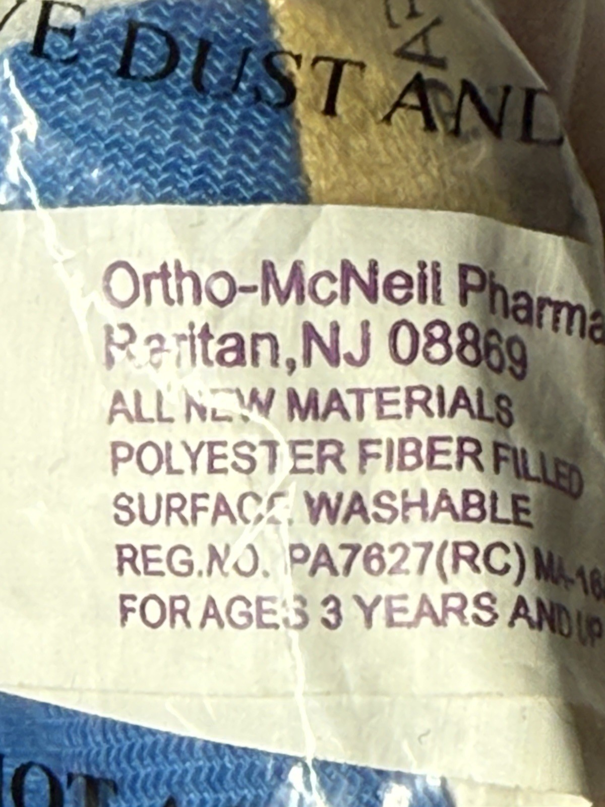 Ultracet Ortho McNeil Pharmaceutical Rep Beanie Doll Woman Chef RARE NIP