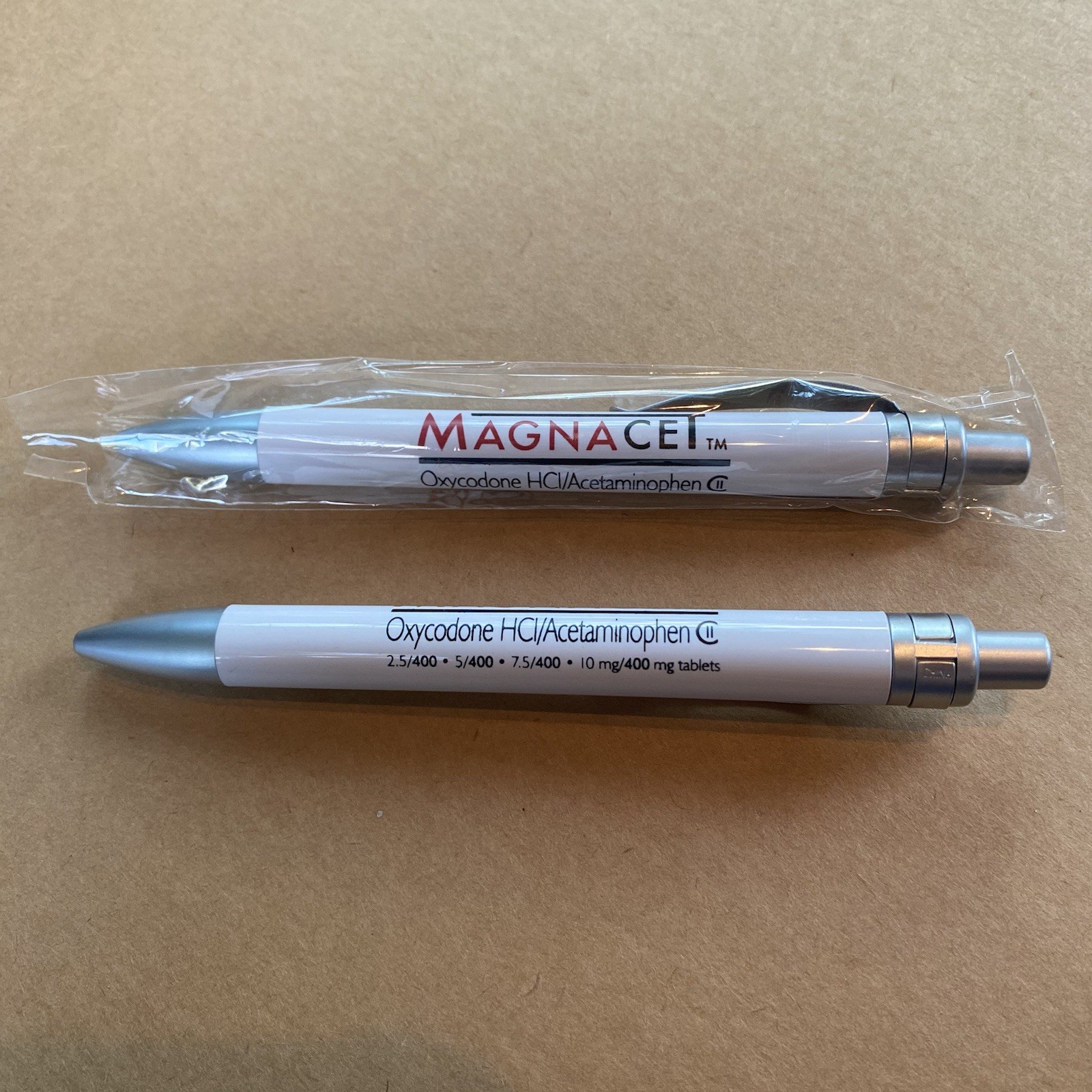 NEW Drug Rep Pens Oxycodone Magnacet Pharma Sealed Narcotic Opioid Roxicet Tylox