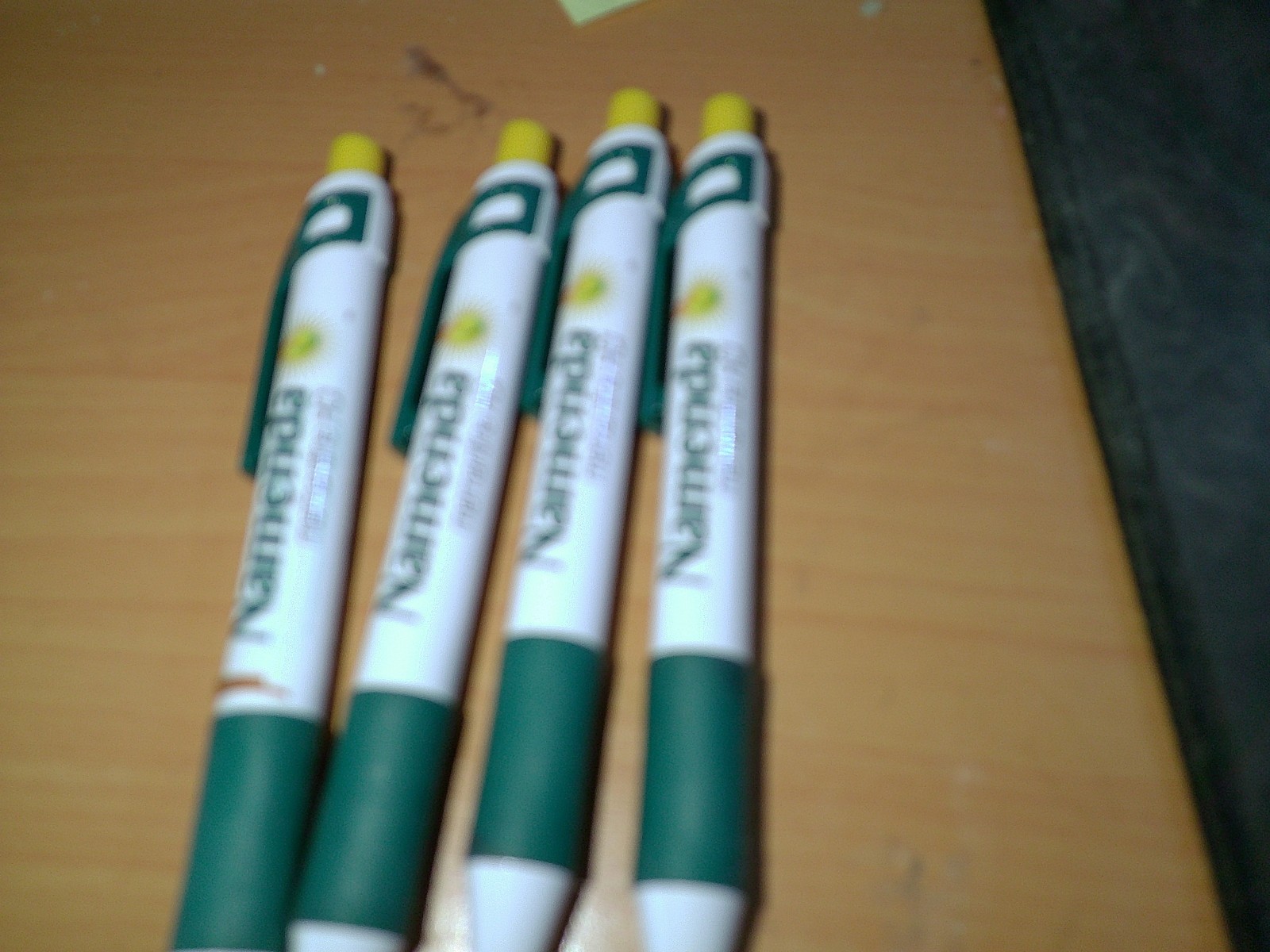 NAMENDA Medical Drug Rep Pharmaceutical Pensx4 Advertising