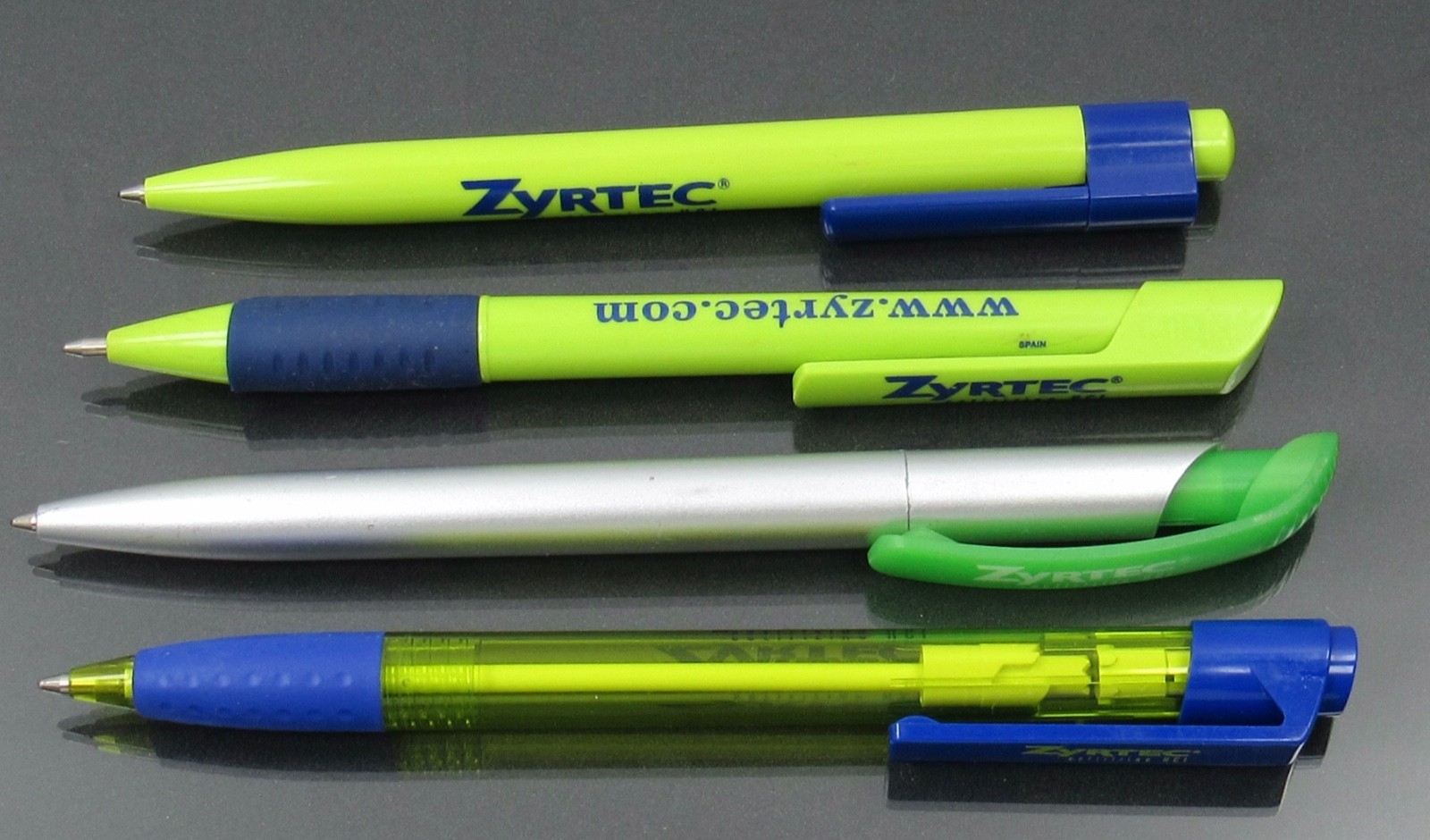 Zyrtec PENS Drug Rep Pharmaceutical Promo Medical Advertising Lot of 4