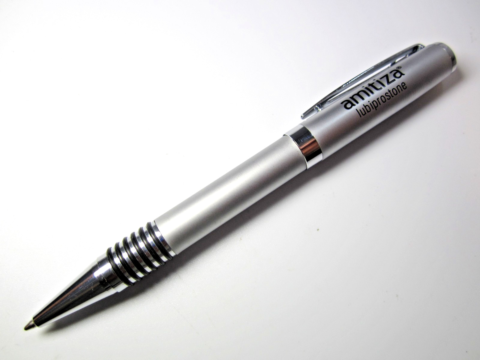 Amitiza Heavy Metal Drug Rep Pen Pharmaceutical Pharma Medical Promo Writes