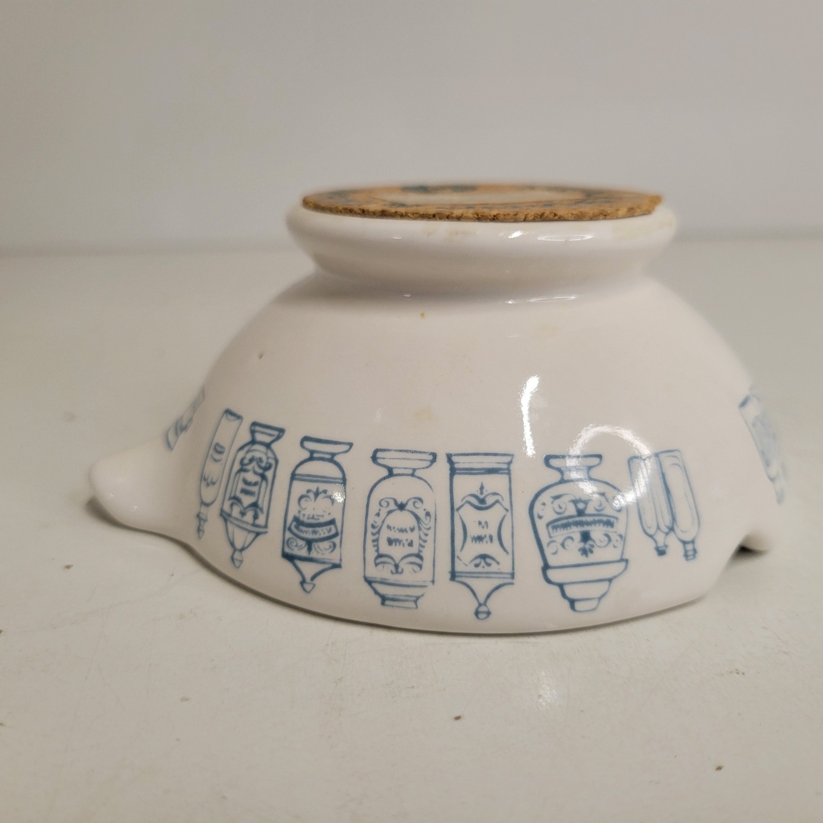 VTG Merck Sharp & Dohme Porcelain Pharmacy Mortar & Pestle Ashtray MSD C. Lamb