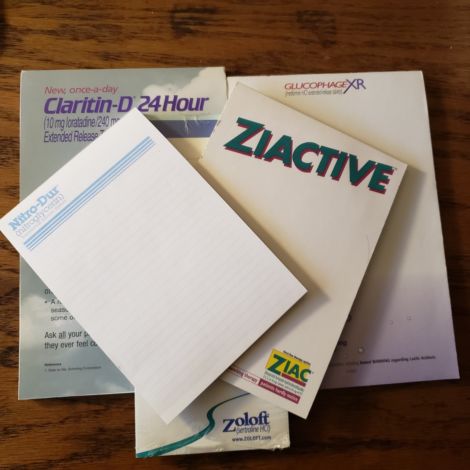 Pharmaceutical Drug Notebook Notepads Lot 5 Advertisement Collectible Stationary
