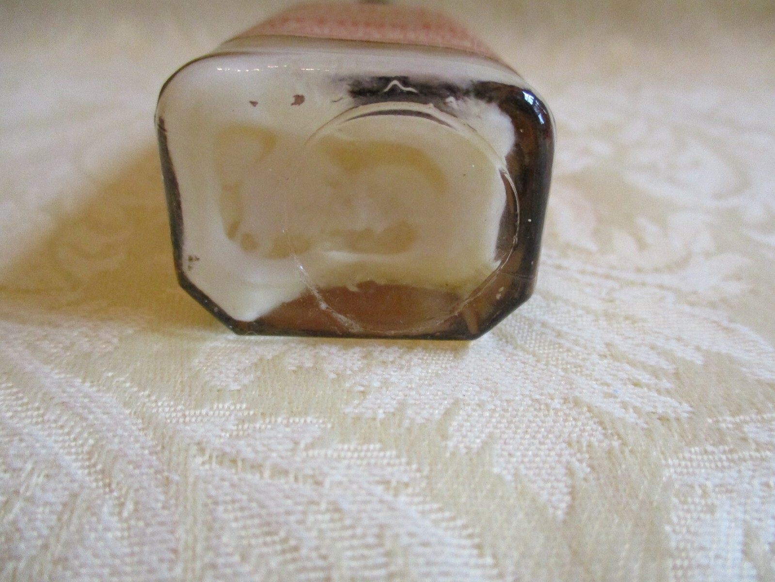 Vintage Morton’s Pharmacy Brooklyn, NY Camphorated Oil Small Glass Bottle