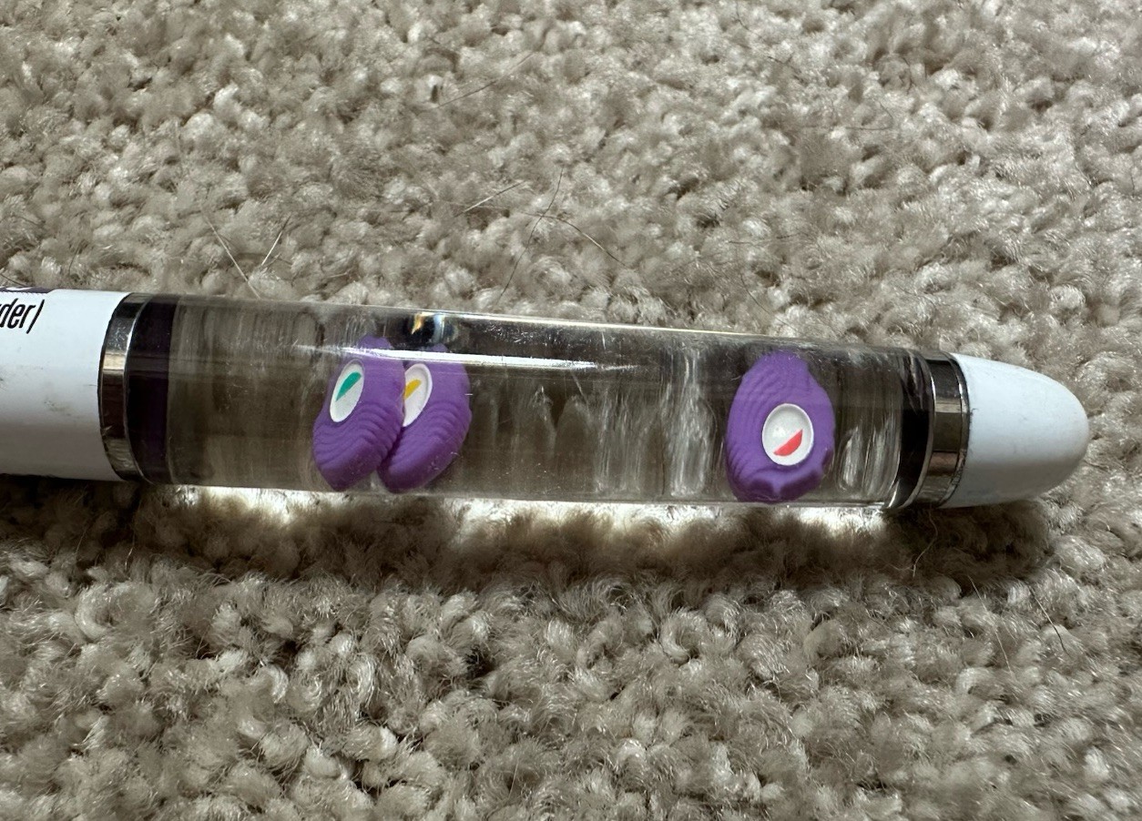 Vintage Advair Pen Drug Rep Advertising Metal Floaty Pen – Works