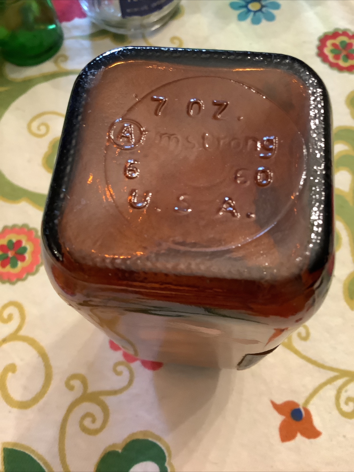 Vintage Old Orchard Pharmacy Brown Glass Prescription Bottle FACC Capsules 1.50