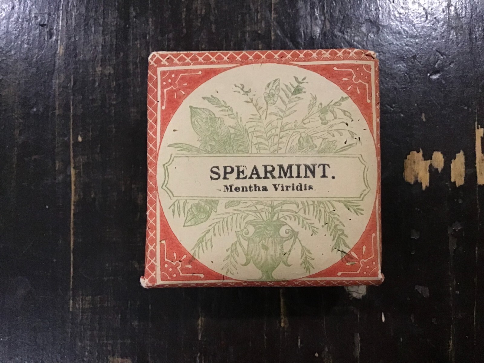 Vintage Huber & Co. Spearmint Mentha Viridis 1900s Pharmacy