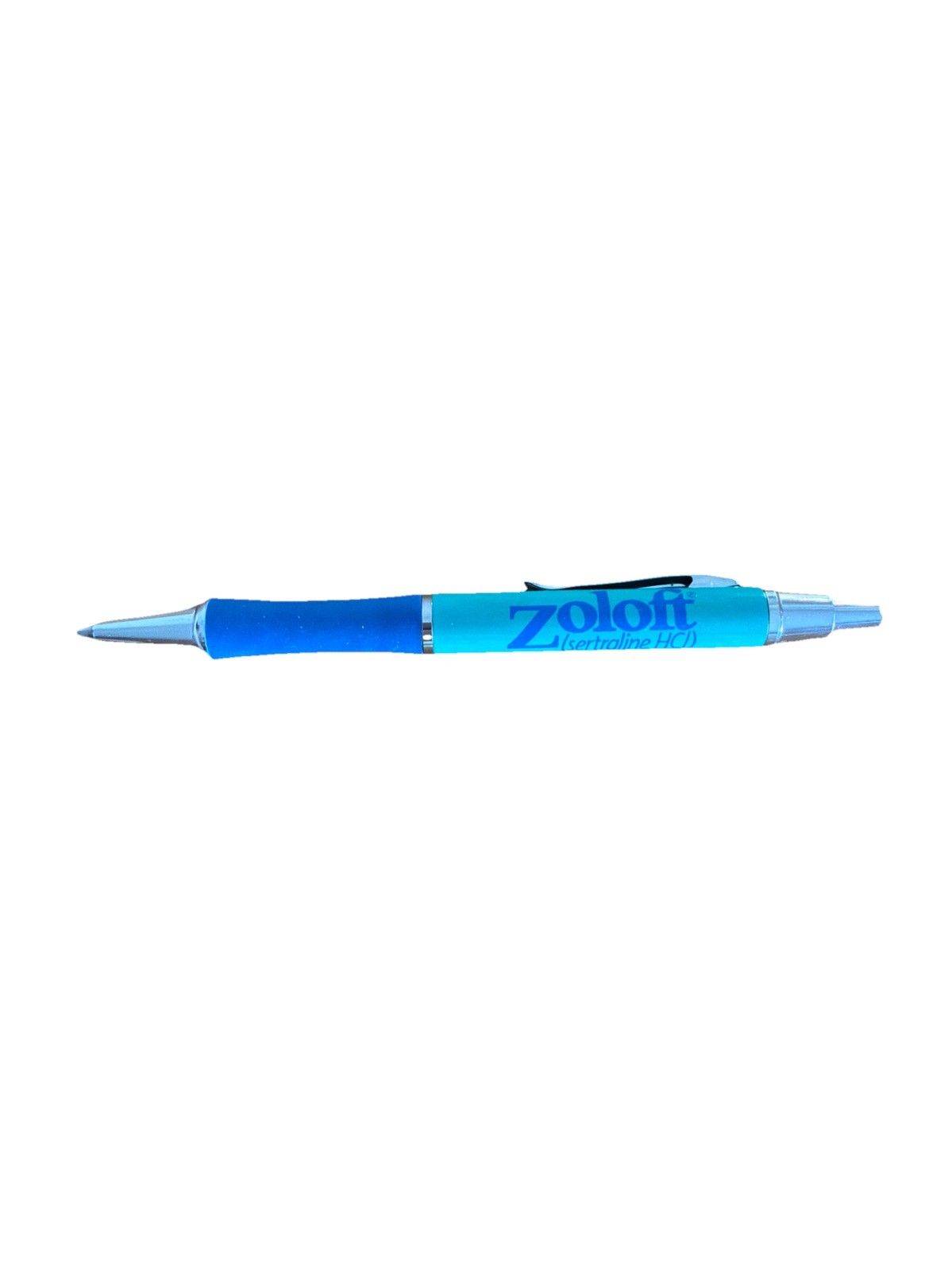 Zoloft Pharmaceutical Drug Rep Advertising Marketing Promo Metal Clip Pen