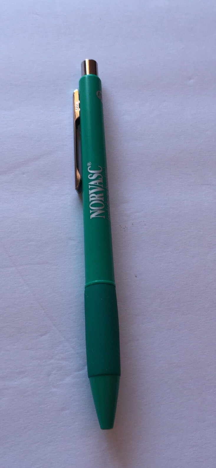 Rare Pfizer Norvasc Pharmaceutical Drug Rep Pen Teal