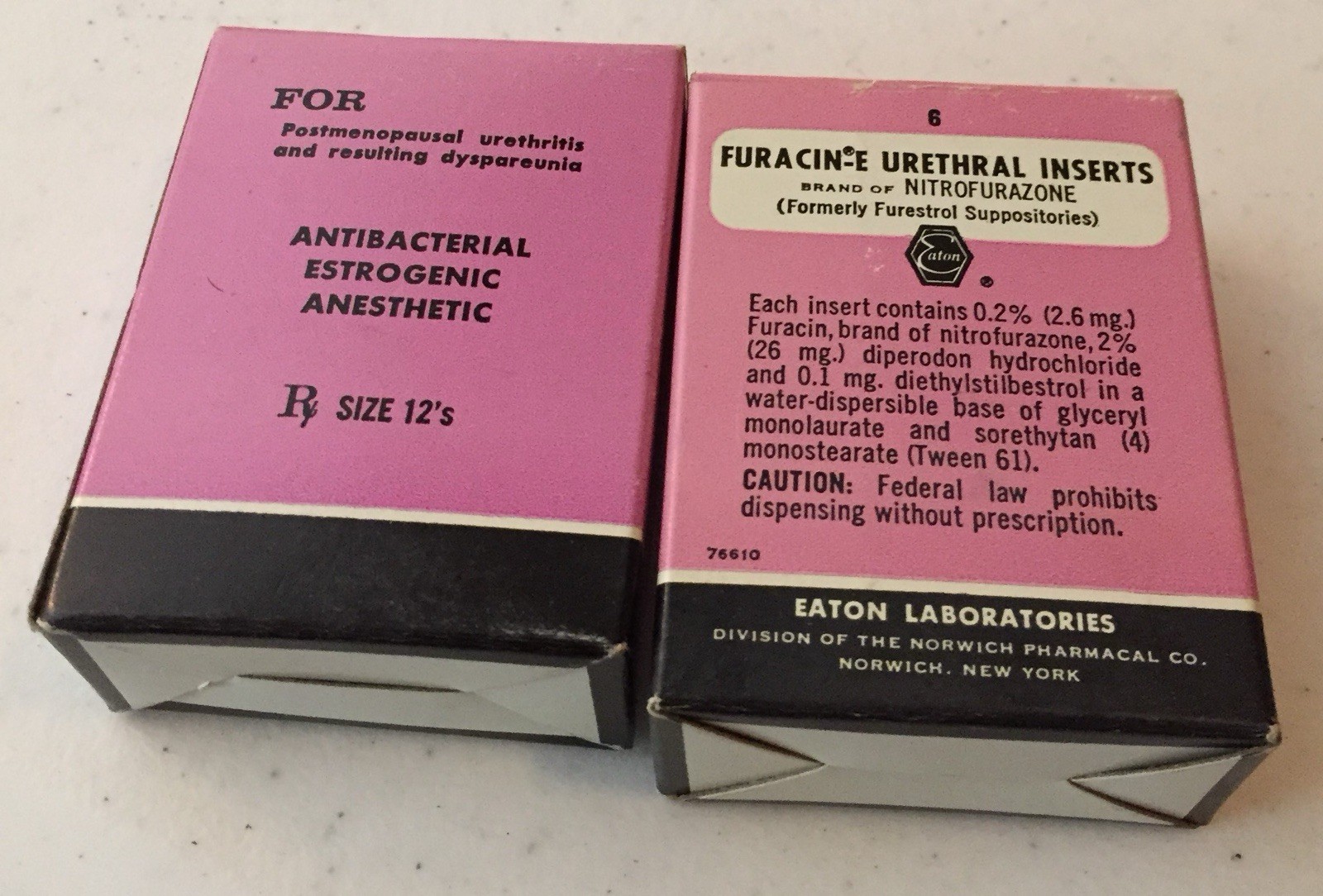 Furacin Urethral Insert Box