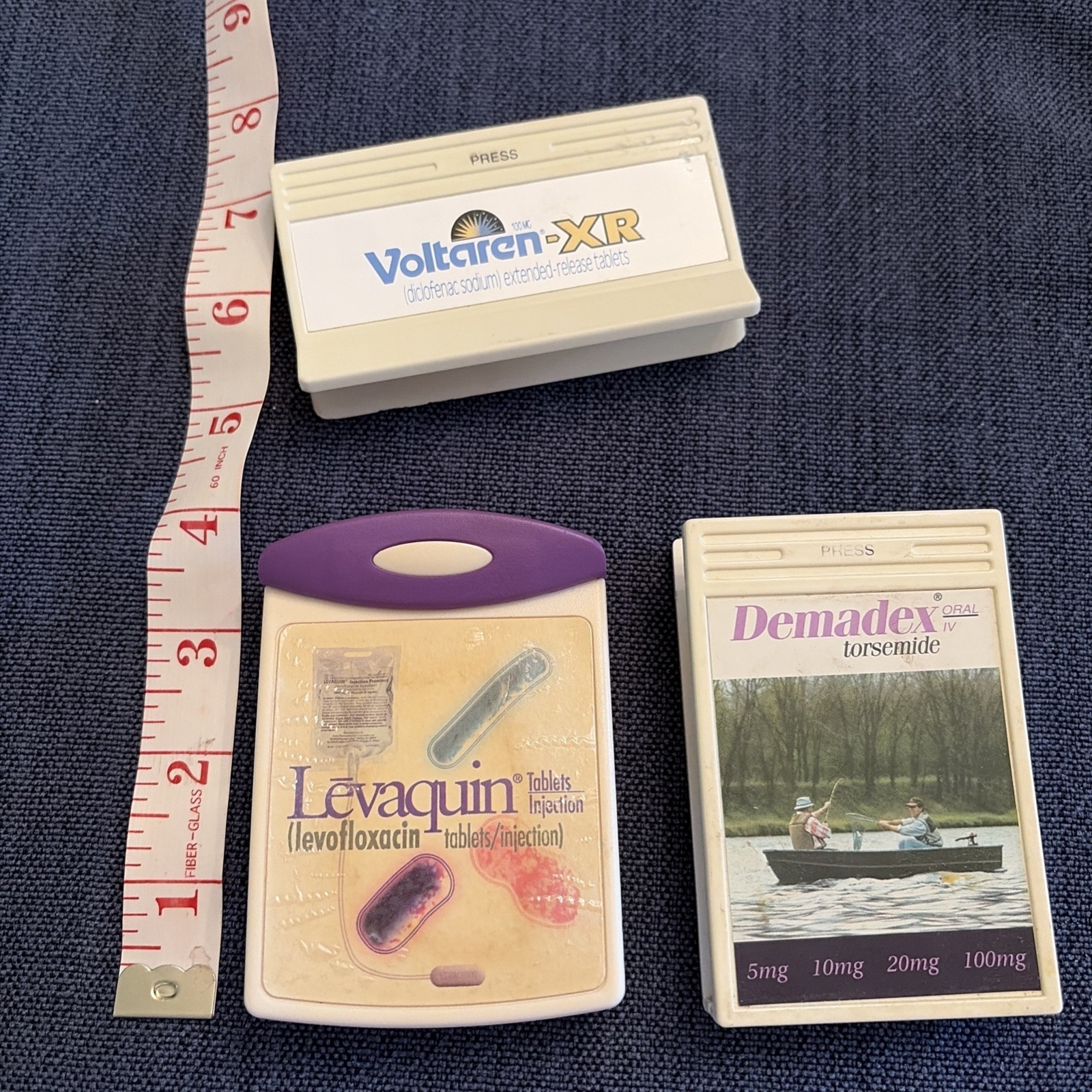 Vtg Pharmaceutical Swag Lot Of 3 Large Magnet Clips Collectible Pharmacy Promo
