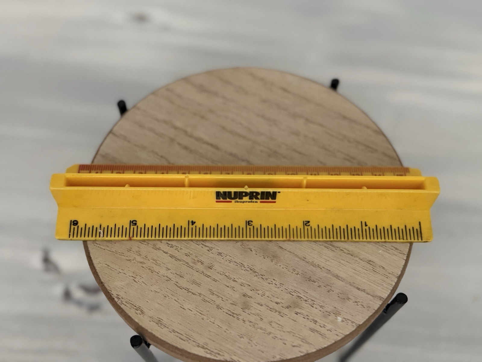 Nuprin Pain Reliever Advertising Ruler Drug Rep Pharmaceutical Promo Small 6″