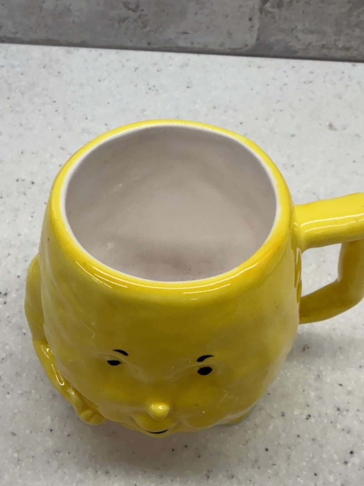 Vintage Actos Family Pharmaceutical Drug Rep Mug Pancreas Character Yellow