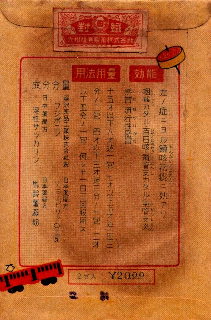 Pharmaceutical drug collectibles Goblin Medicine Empty Envelope Japan Made A9S
