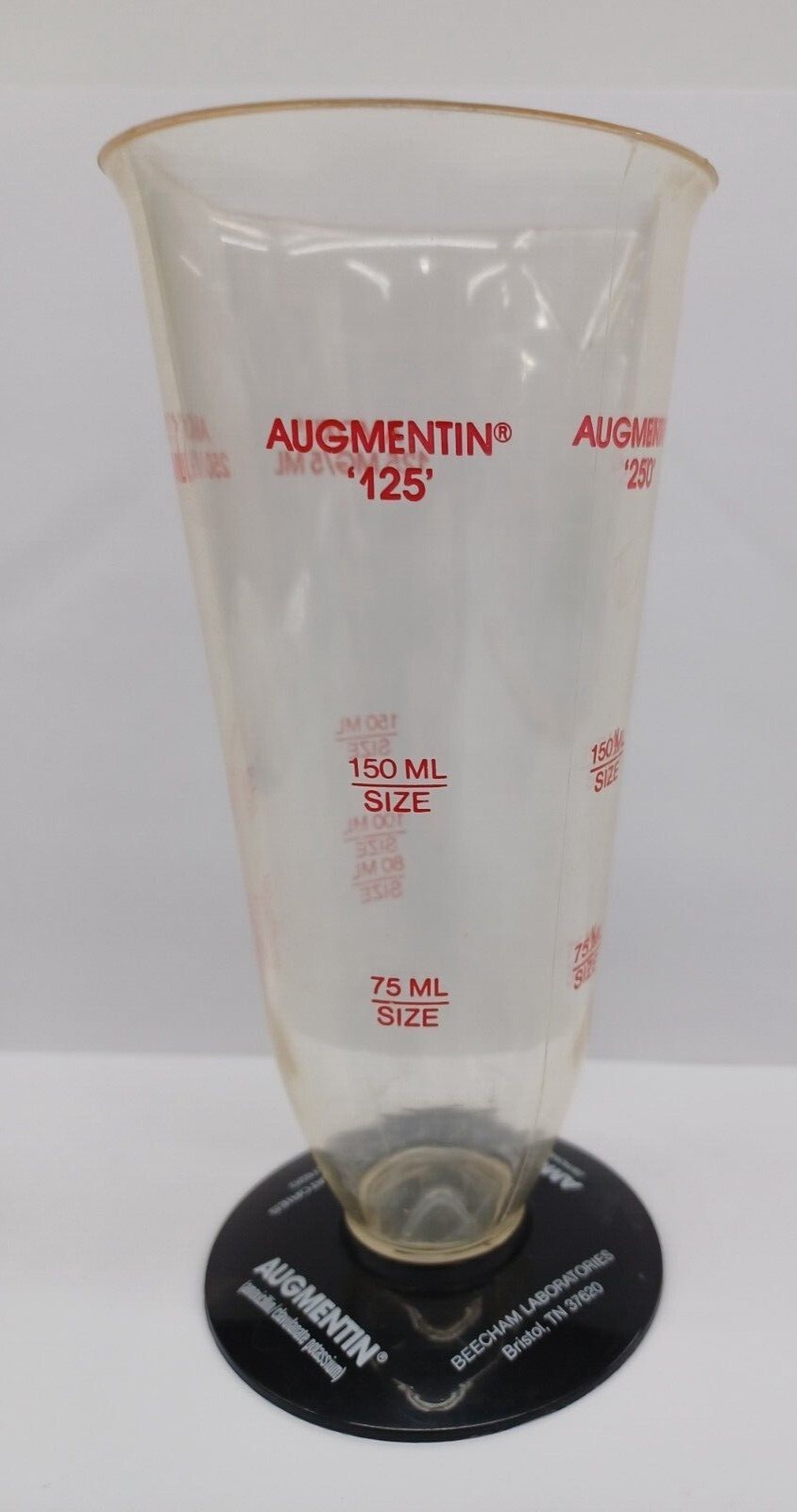 Augmentin Amoxil Plastic Graduated Cylinder Pharmaceutical Drug Rep Advertising